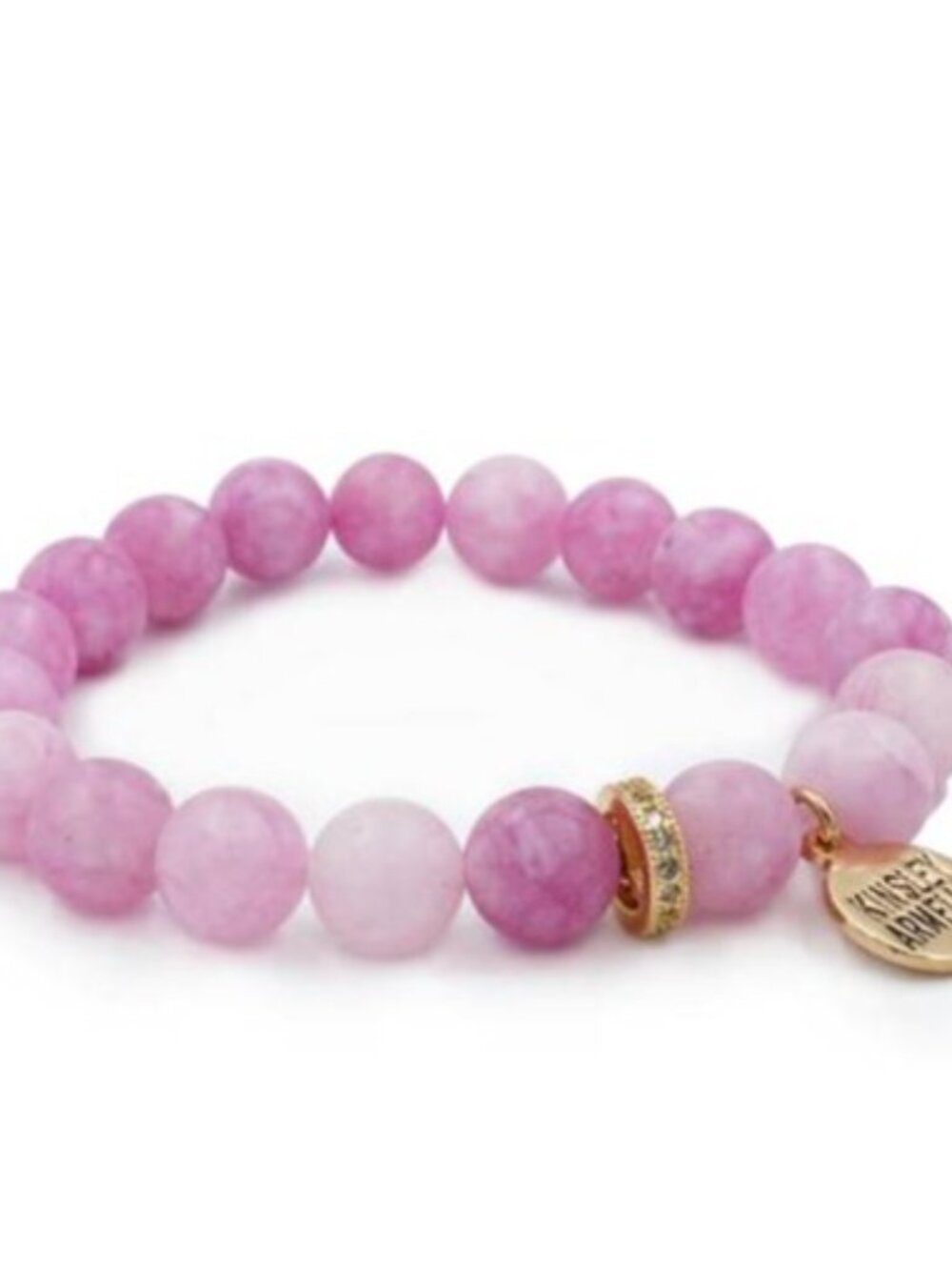 Kinsley Armelle Eternity Collection Pink Gold Stretch Bracelet